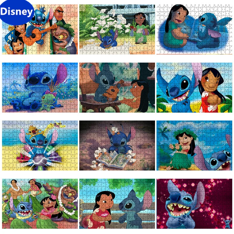 

Disney Cartoon Children's Brain Burning Puzzle 300/500/1000 Puzzle Pieces, Holiday Gifts, Handmade Decoration