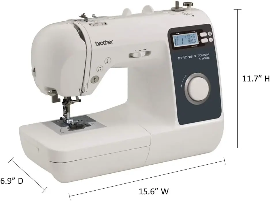 ST150HDH Sewing Machine, Strong & Tough, 50 Built-in Stitches, LCD Display, 9 Included Feet 4
