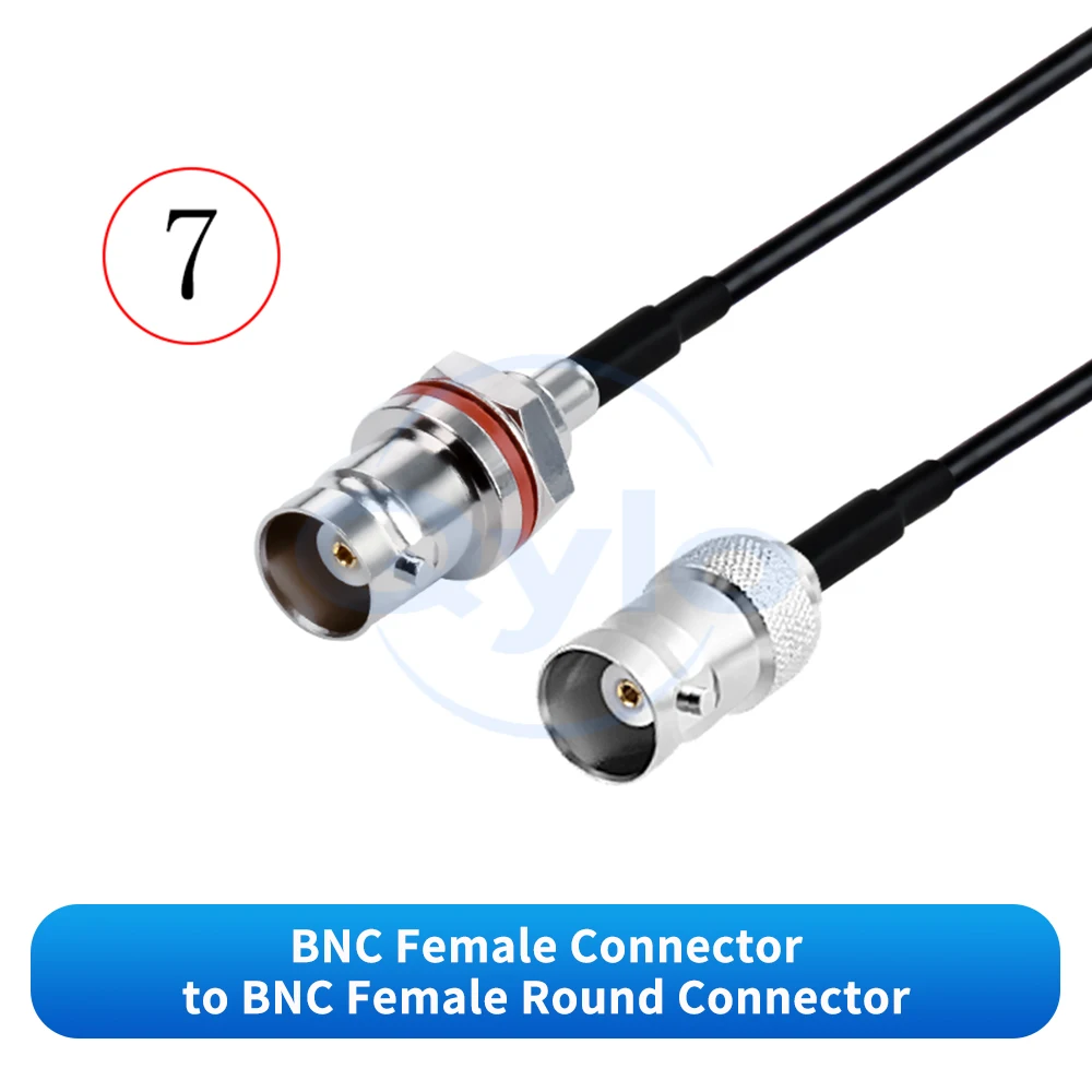 BNC zu BNC Stecker-Buchse Adapterkabel Antennen-HF-Verlängerungskabel Hochflexibles RG174 TPU-Kabel BNC zu BNC Kabel (1 Stück) – Detail 9