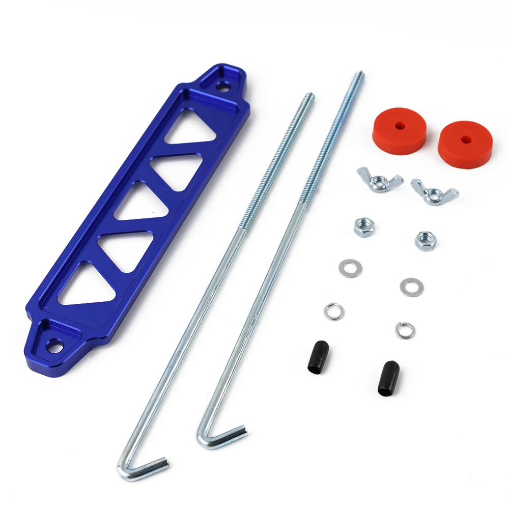 Battery Tie Down Bracket 218mm 190mm Aluminum Universal Auto Battery Mount Holder Brace Bar for Honda Civic EK EG