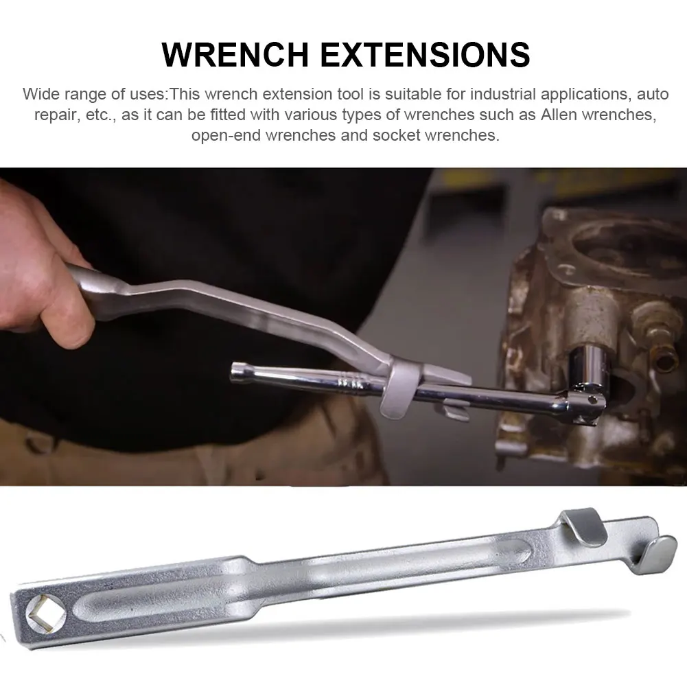 Wrench Extender Tool Bar 13.3inch Heavy Duty Extra Long Torque Adaptor