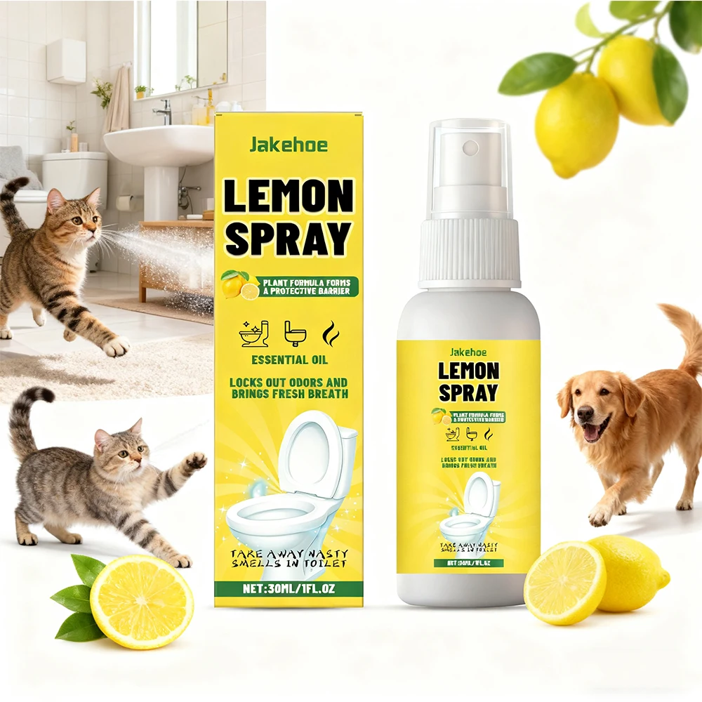 Lemon-scented Toilet Deodorizing Spray Clean The Toilet With a Refreshing Scent Remove Scale and Maintain the Bathroom Fragrance