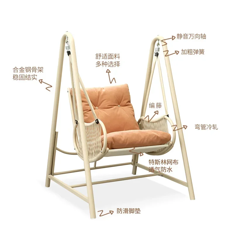 Minimalistic Lounger Hanging Cheap Adults Outdoor Garden Hanging Chair Swing Hangstoel Sitting Room Furniture