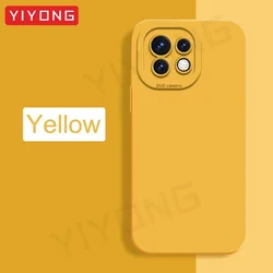 Silky Soft Liquid Silicone Phone Case by YIYONG for Mi 12X (Yellow)