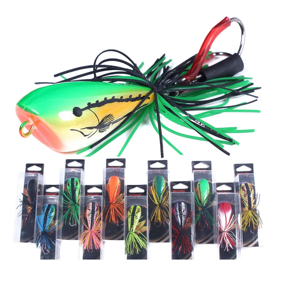 

9.5g 9cm Floating Realistic Frog Lures Top Water Frog Lures With Double Hooks Lifelike ABS Bass Bait For Freshwater Saltwater