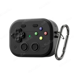 Game Console Design Hard Shell Protective Case with Secure Lock Clip (Black)