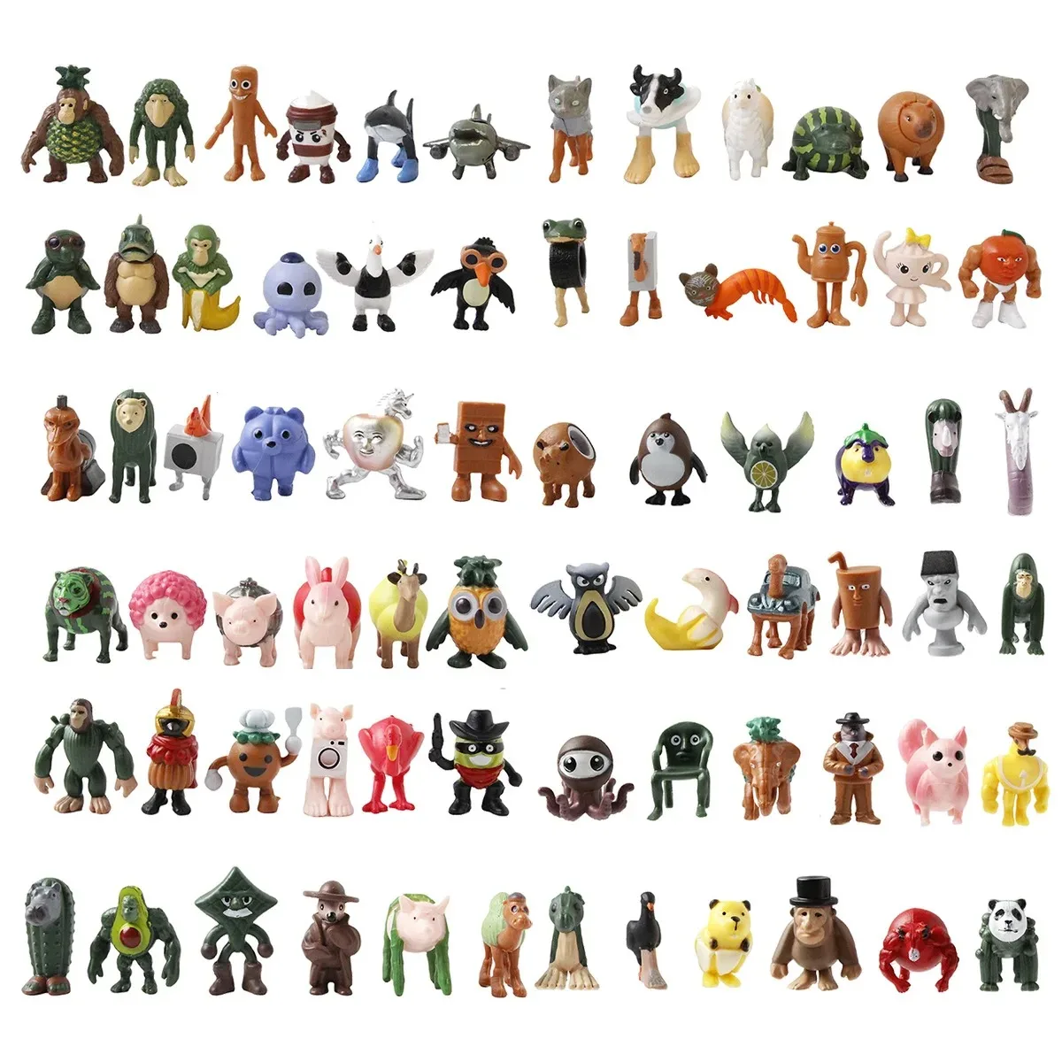 Set De 24 Figuras De Memes Italianos – Brainrot Con Cocodrilo, Tiburón Y Bailarina – Juguetes Originales Y Divertidos Para Coleccionar