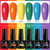 6PCS Macaron Gel Nail Polish Spring Summer Candy Set Pink Blue Color For Manicure Semi Permanent Soak Off Nail Art Gel Varnish 1