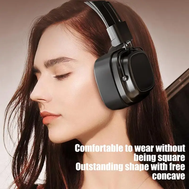 Wireless Headphones Portable Headset For Travel Vintage Heavy Bass Headphones For Women Men Portable Head-Mounted Headset