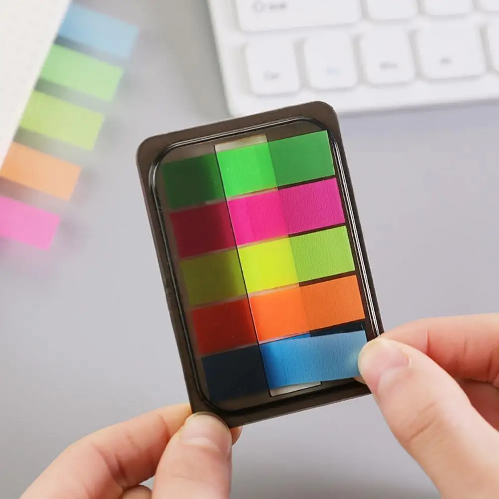 

Post Tabs Flags Sticker 300pcs Waterproof Transparent Sticky Page Markers Self Adhesive Index Tabs Flag Stickers Rich Color
