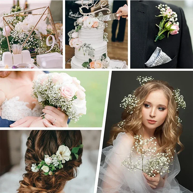 50 Pcs Artificial Flowers Babies Breath Flowers Fake Gypsophila Plants  Flowers for Wedding Home Party Decor - AliExpress