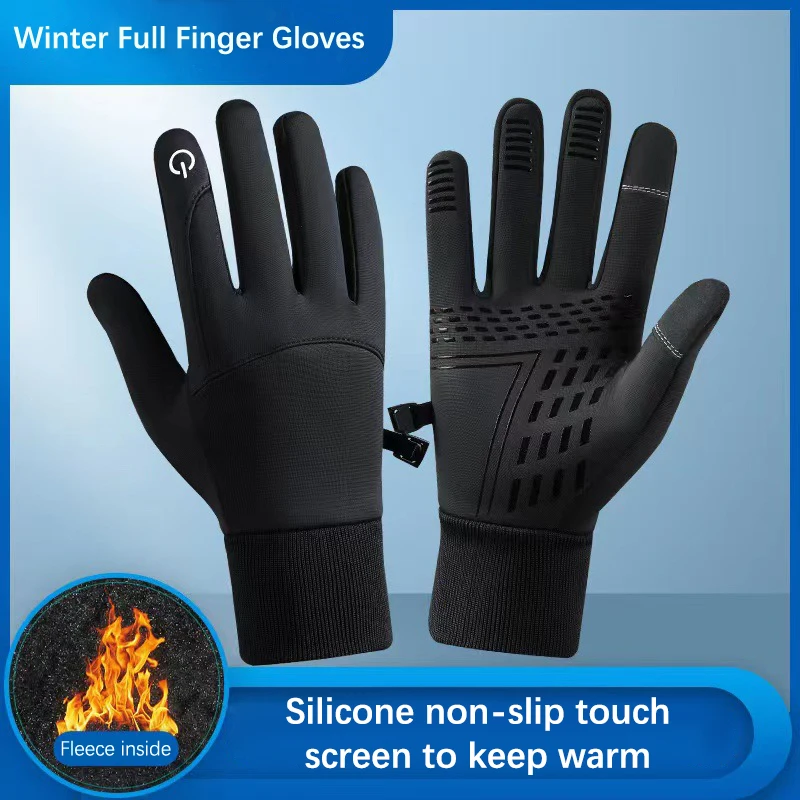 

1 Pair Winter Gloves Touch Screen Waterproof Cycling Fitness Mountaineering Outdoor Training Tactical Non-slip Sports Gloves