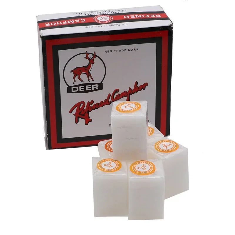 Description Picture 2 of item6 blocks Deer Brand Refined Camphor Tablets/blocks Moth SIlverfish Avoid Pure Toilet Household Wardrobe Insect Repellent