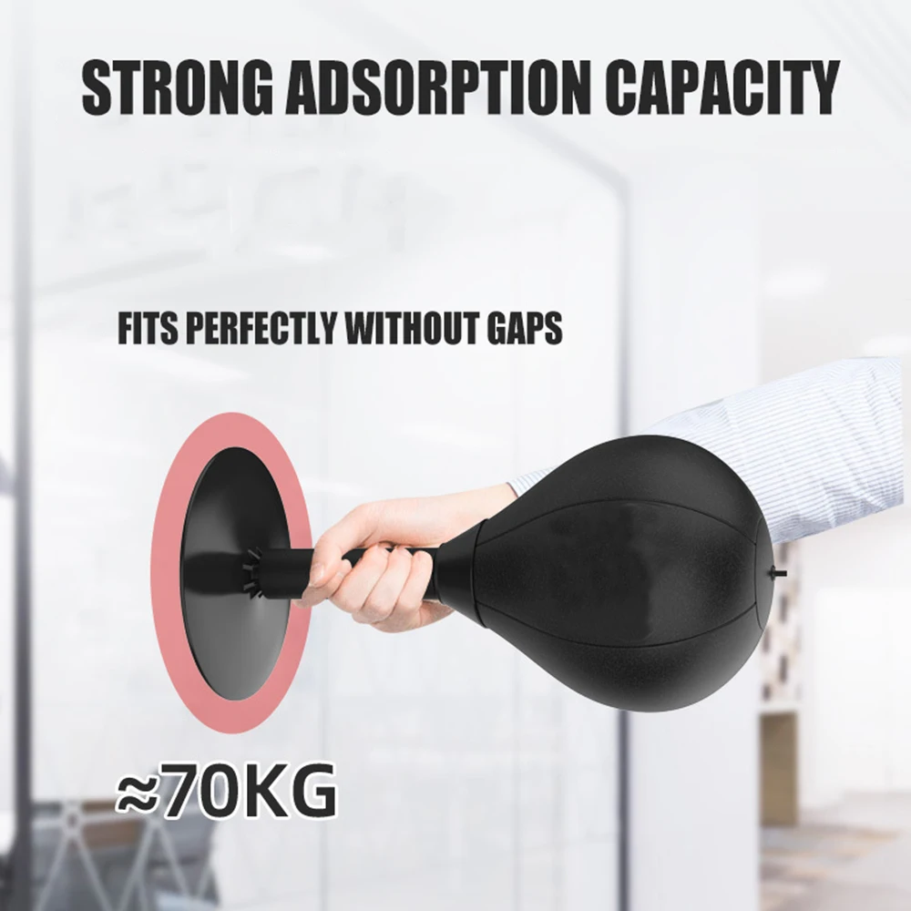Stress Relief Boxing Bag Suction Cup Base Speed Ball Inflatable Foam Spring Fighting Speed Reflex Training Fitness Equipment
