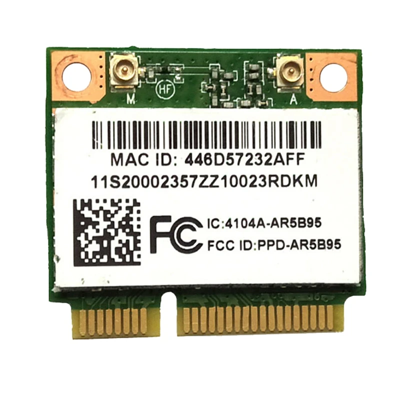 

Беспроводная сетевая карта Atheros AR5B95 AR9285, 2,4 ГГц, 150 Мбит/с, PCI-E
