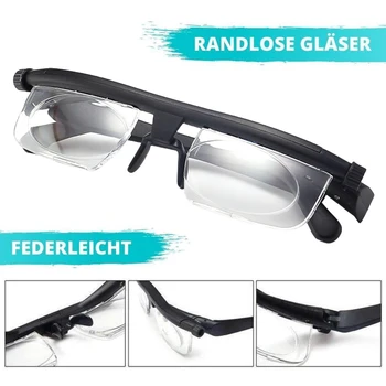 -6D To +3D Adjustable Degree Reading Glasses Variable Focus Distance Myopia Presbyopia Eyeglasses Vision Zoom Reading Glasses