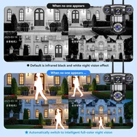 10K 20MP WIFI caméra IP extérieure 4 objectifs 4 écrans 16X Zoom CCTV caméras de Surveillance vidéo sans fil 6K 12MP Protection de sécurité 6