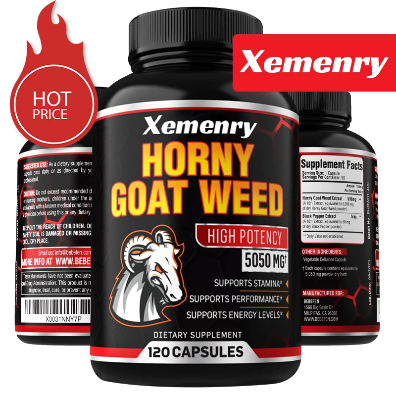 Horny Goat Weed Capsules 5050 mg 120 Capsules