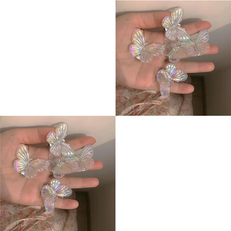 Colorful Mini Butterfly Hair Clips - Cute Duckbill Bangs Accessories