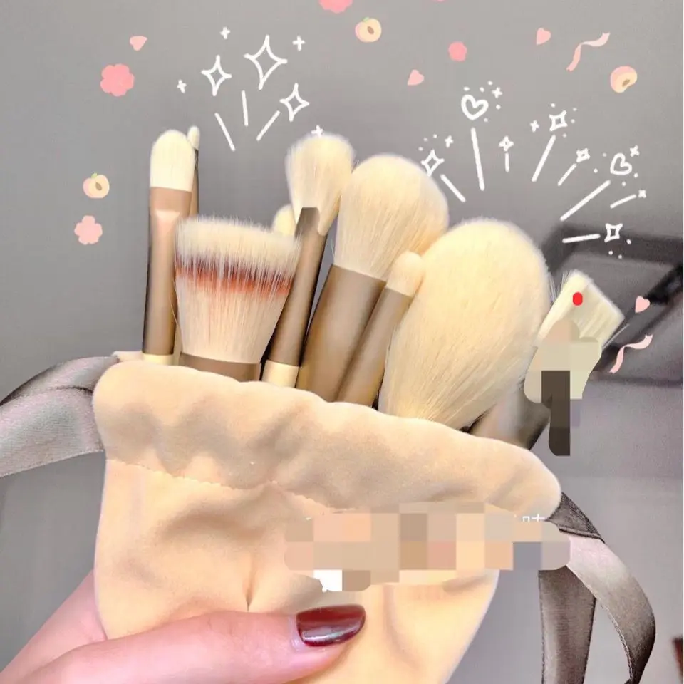 13 PCS Colorful Makeup Brush Set Eye Shadow Foundation Women's Makeup Brushes Eye Shadow Blush Beauty Soft Makeup Toolkit