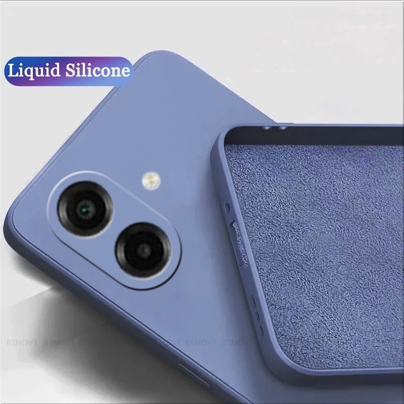 Für Samsung A07 Fall Abdeckung Samsung Galaxy A07 Capas Telefon Zurück Stoßstange Original Flüssiges Silikon Weiche TPU Fundas Samsung A07 EINE – Detail 1