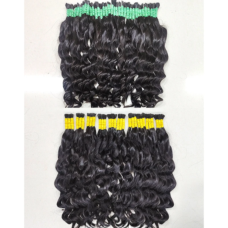 Mega Hair Cabelo Humano Natural Vietnam Remmy Virgin Hair Bulk Kinky Curly Unprocessed Raw Virgin Human Extensions