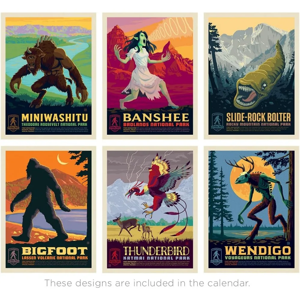 Wall Calendar Legends of the National Parks wall calendar