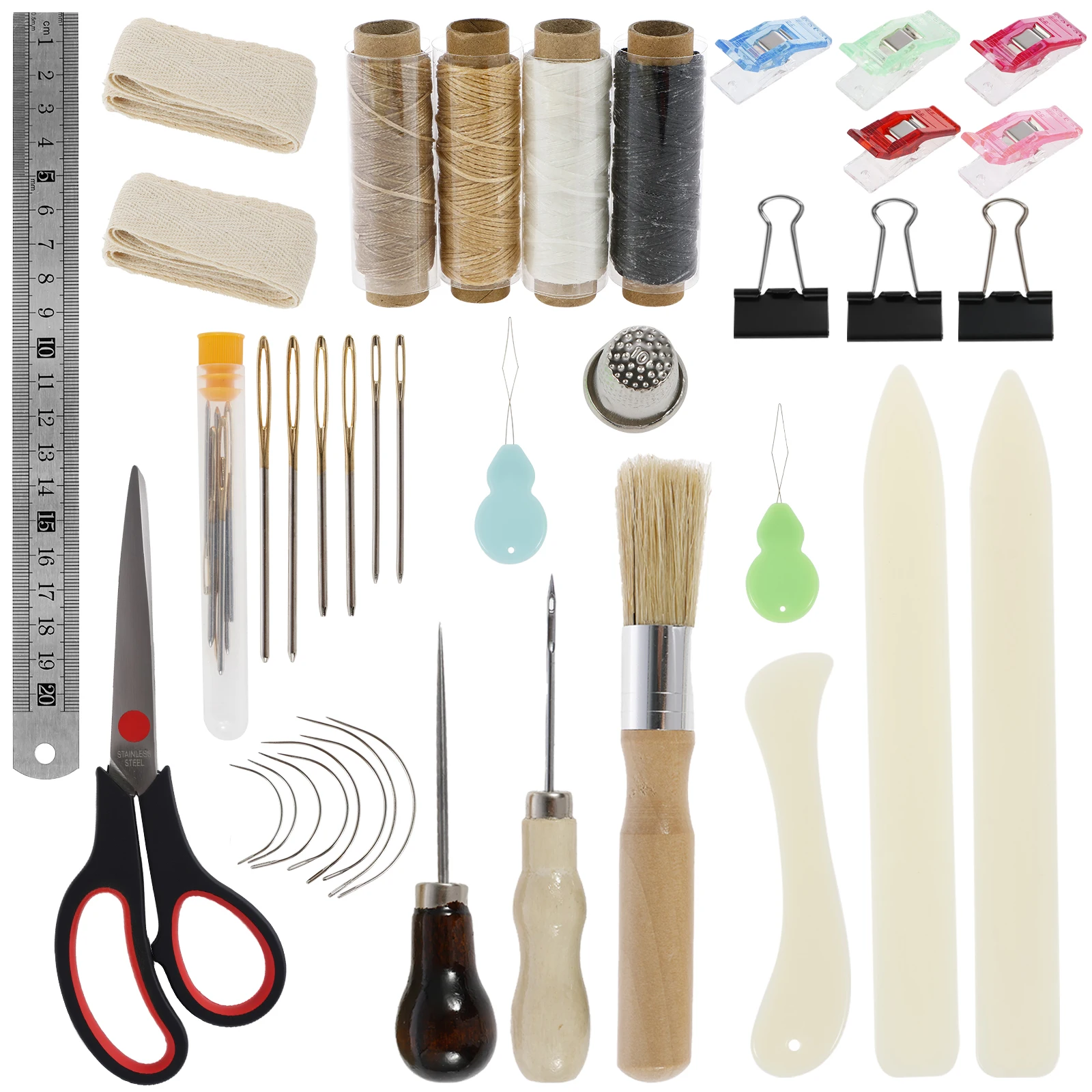 Tools Kit Sewing Craft Diy Working Book Tool Stitching Set Binding Needles Folder Bone Paper Supplies Repair Press Bookbinding