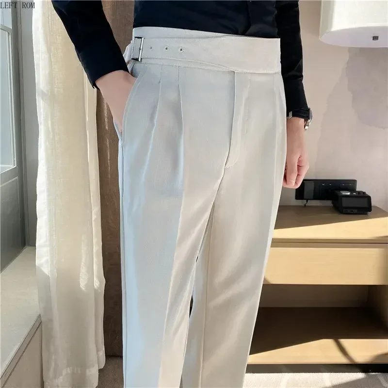 30 Color Men's Suit Pants Formal Business Fashion Casual Slim Fit Ankle Trouser Male Clothing Dress Pants business pants,suit pants,men pants