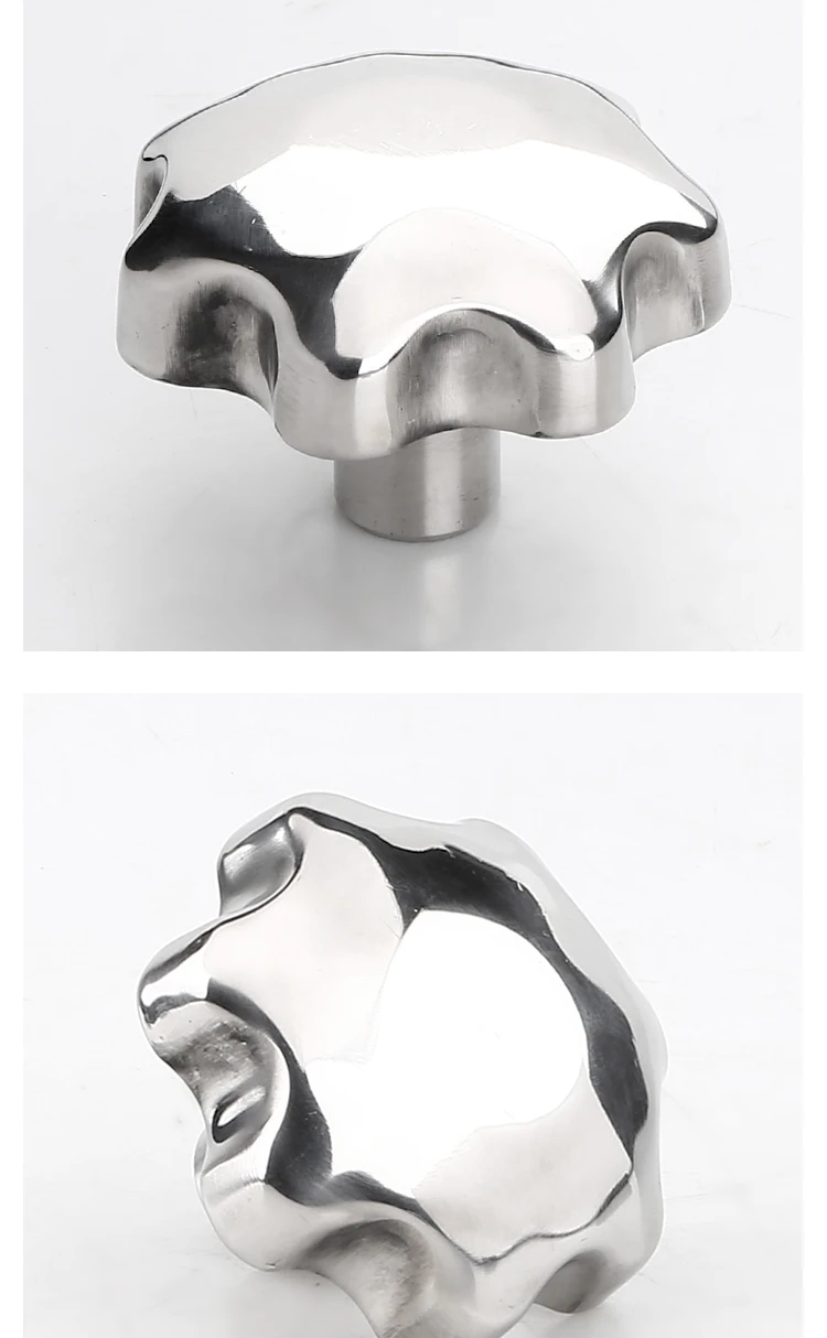 inoxidável, Shaped Through Hole Clamping Nuts, Botão
