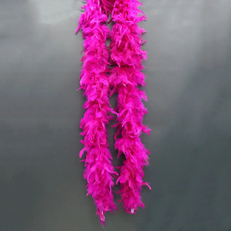 

10 Meters Fluffy Dyed Turkey Feather Boa 40g Decoration for Party Wedding Clothes Dress Shawl/Scarf Diy Jewelry Accessory Craft