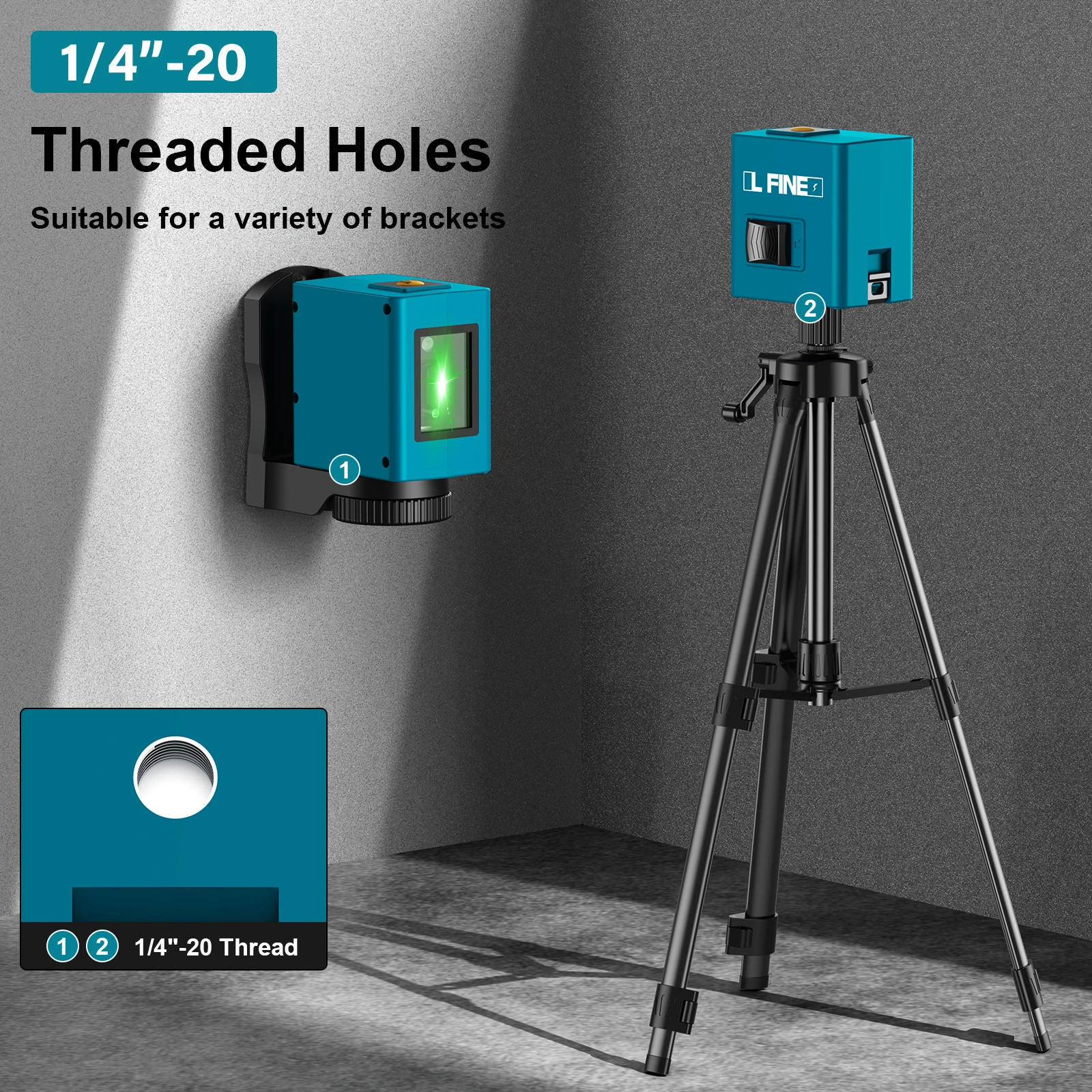 Laser Level 2 Lines Horizontal Vertical Nivel automatic 360&deg;Self-Leveling Tools laser level