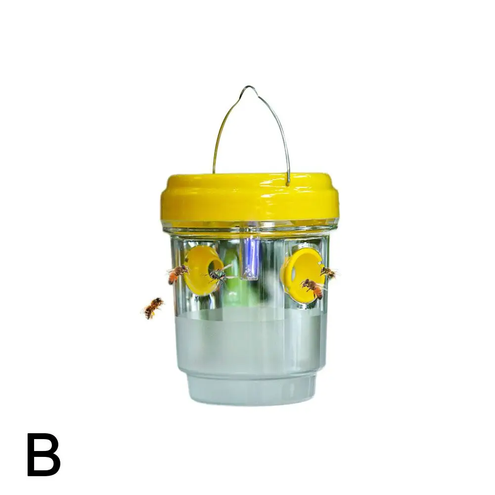 Description Picture 3 of itemNew Solar Powered Wasp Trap Lights Waterproof Outdoor Bee Traps Safe Trap Hornet Reusable Hanging Garden Supplies Non-toxic D6q5