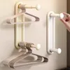 retractable clothes hanger multipurpose wall-mounted storage holder space saving with expandable Rod Clothing Hanger and Hooks 1