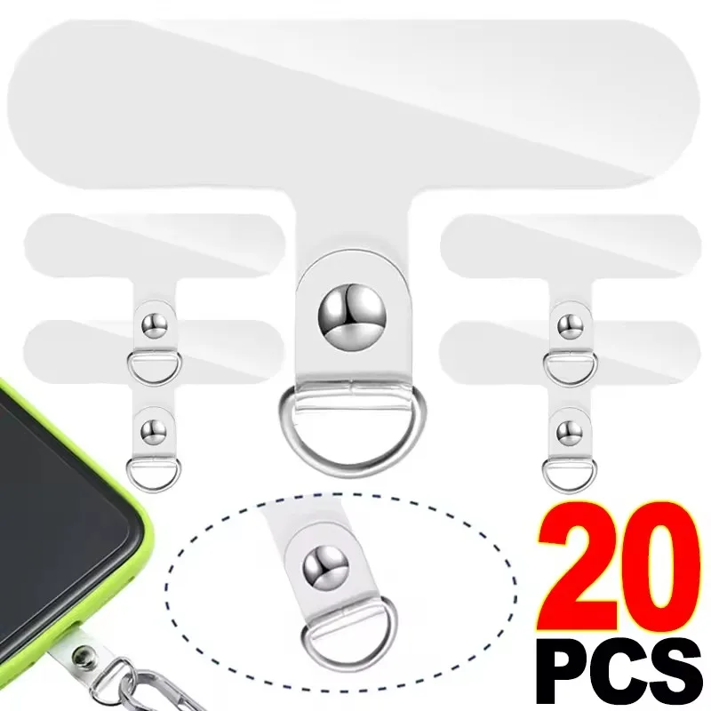Universal Phone Tether with Metal Ring and Lanyard Connector
