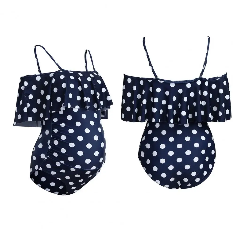 Swimsuit Chic Polyester Short Ruffle Design Maternity Swimwear for Travel Bathing Suit Women Swimwear