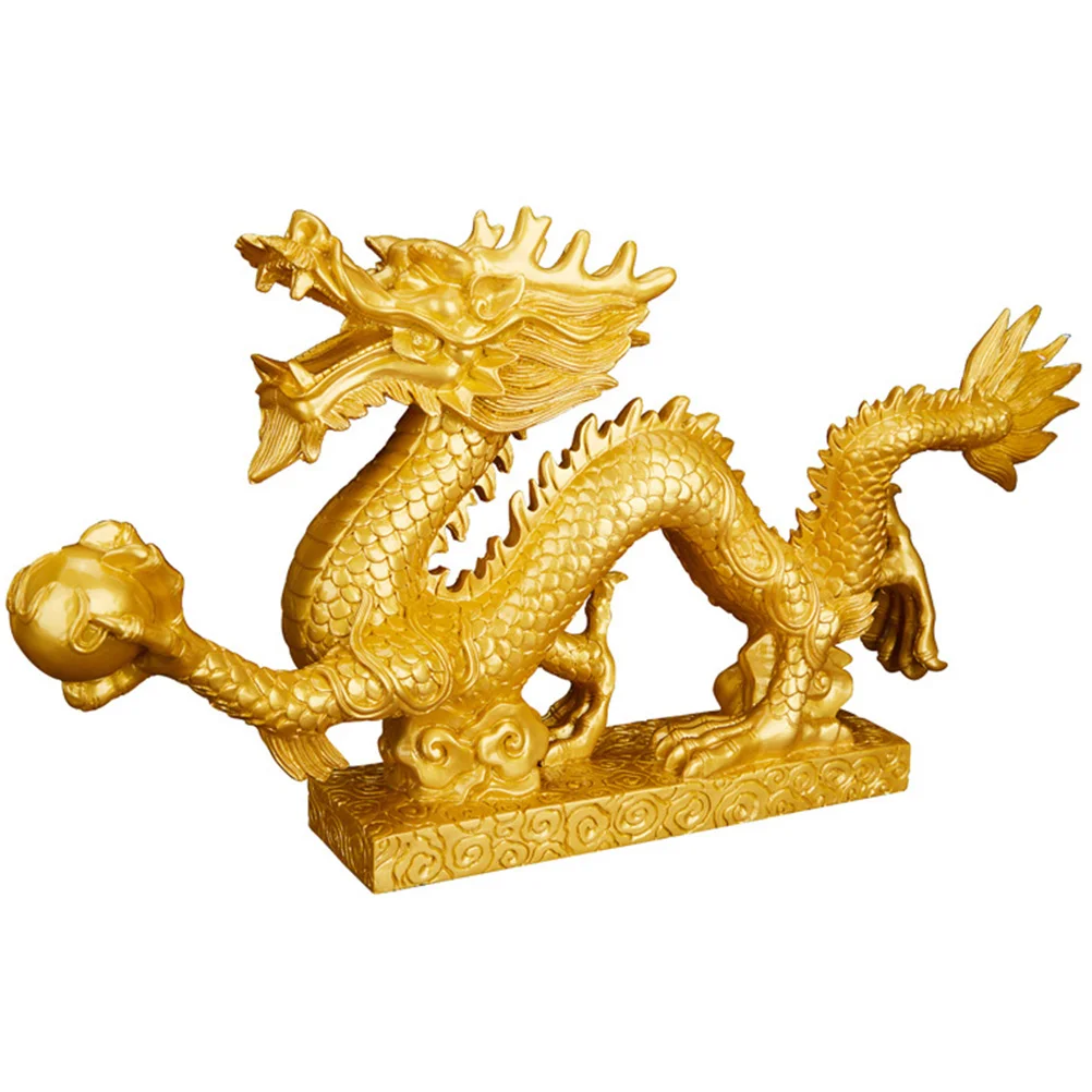 

Sculpture Resin Dragon Statue Animal Statues Decor Indoor Decoration Cabinet Adornment Small Figurine Craft