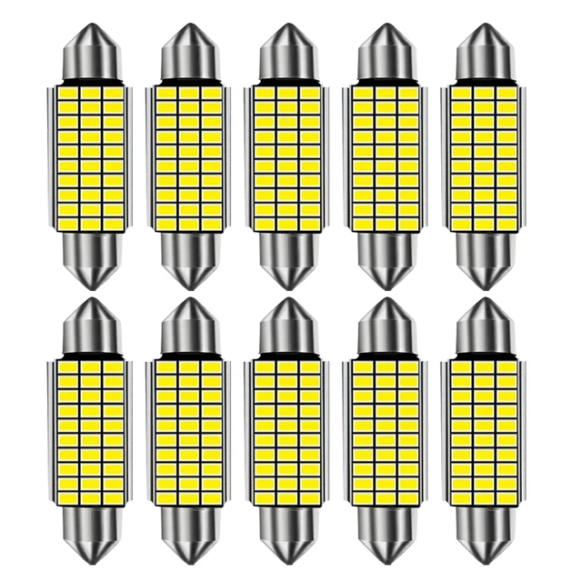 10x 에러프리 C5W C10W 3014 LED 전구로 차량을 밝게 밝히세요