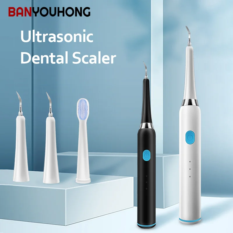 Ultrasonic Dental Scaler For Teeth Tartar Stain Tooth Calculus Remover Electric Sonic Teeth Plaque Cleaner Dental Stone Removal ultrasonic dental irrigator scaler tartar stain tooth calculus remover electric sonic teeth plaque cleaner stone removal clean