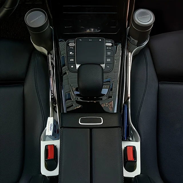 Car Seat Gap Filler Seat Crevice Storage Box Bag Between Seat Console Organizer Decoration Interior Car Accessories Dropshipping 4