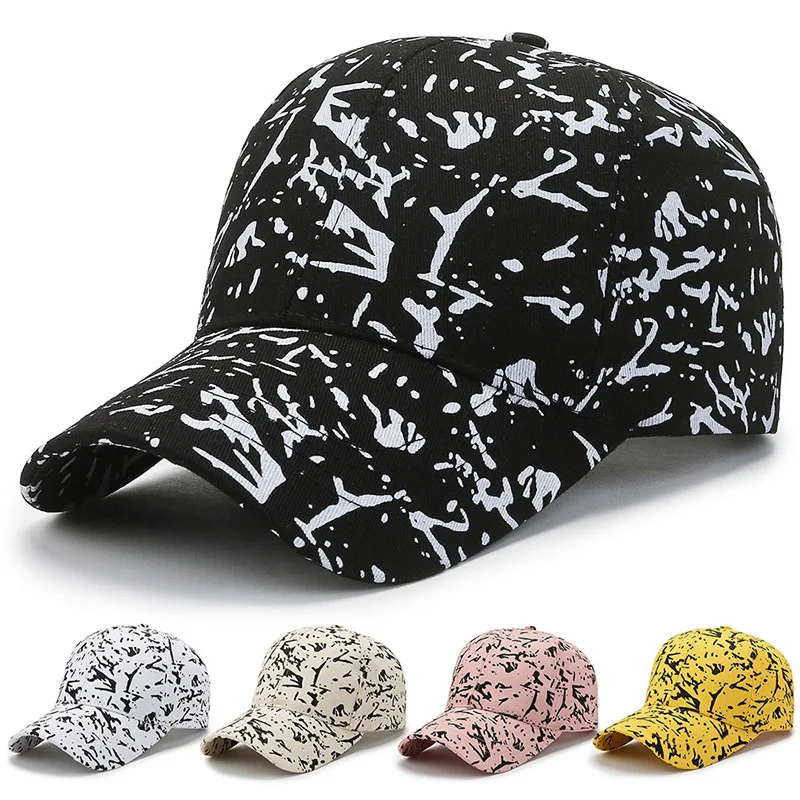 

Korean Hat Women's Spring and Autumn Street Fashion Graffiti Peaked Cap Outdoor Shade Men's Casual Baseball Caps Gorras Hombre