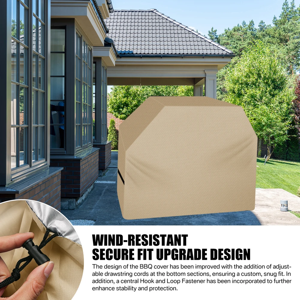 Weather-Resistant Waterproof BBQ Grill Cover - Durable Rip-Proof Protection