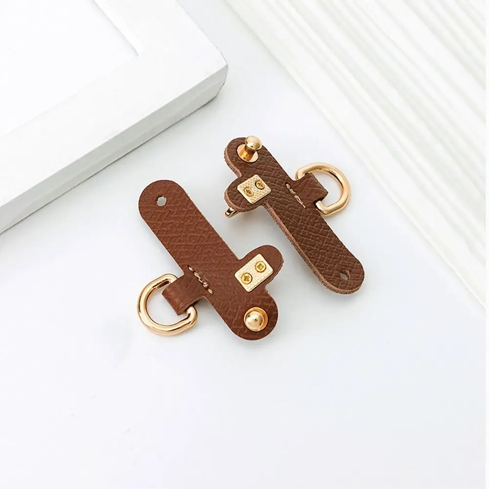 Premium Genuine Leather Shoulder Strap with Punch-Free Buckle Conversion