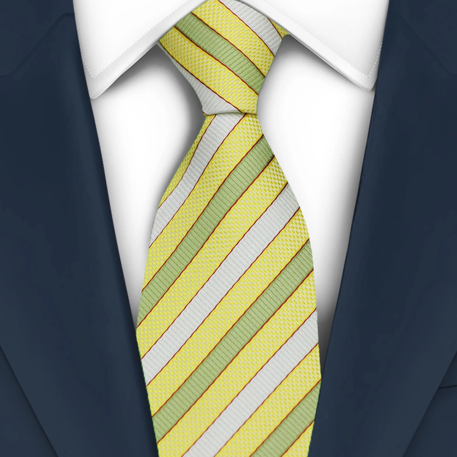 Рисунок 3 - Галстук мужской желтый в полоску