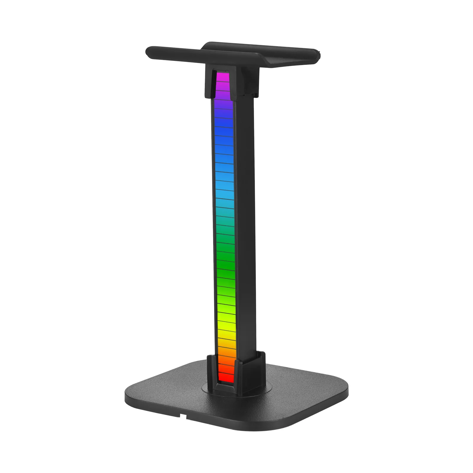 Headphone Stand RGB Light for Desk PC Gaming Headset Bottom Anti-slip with Type-C Ports Rechargeable Headset Display Hanger
