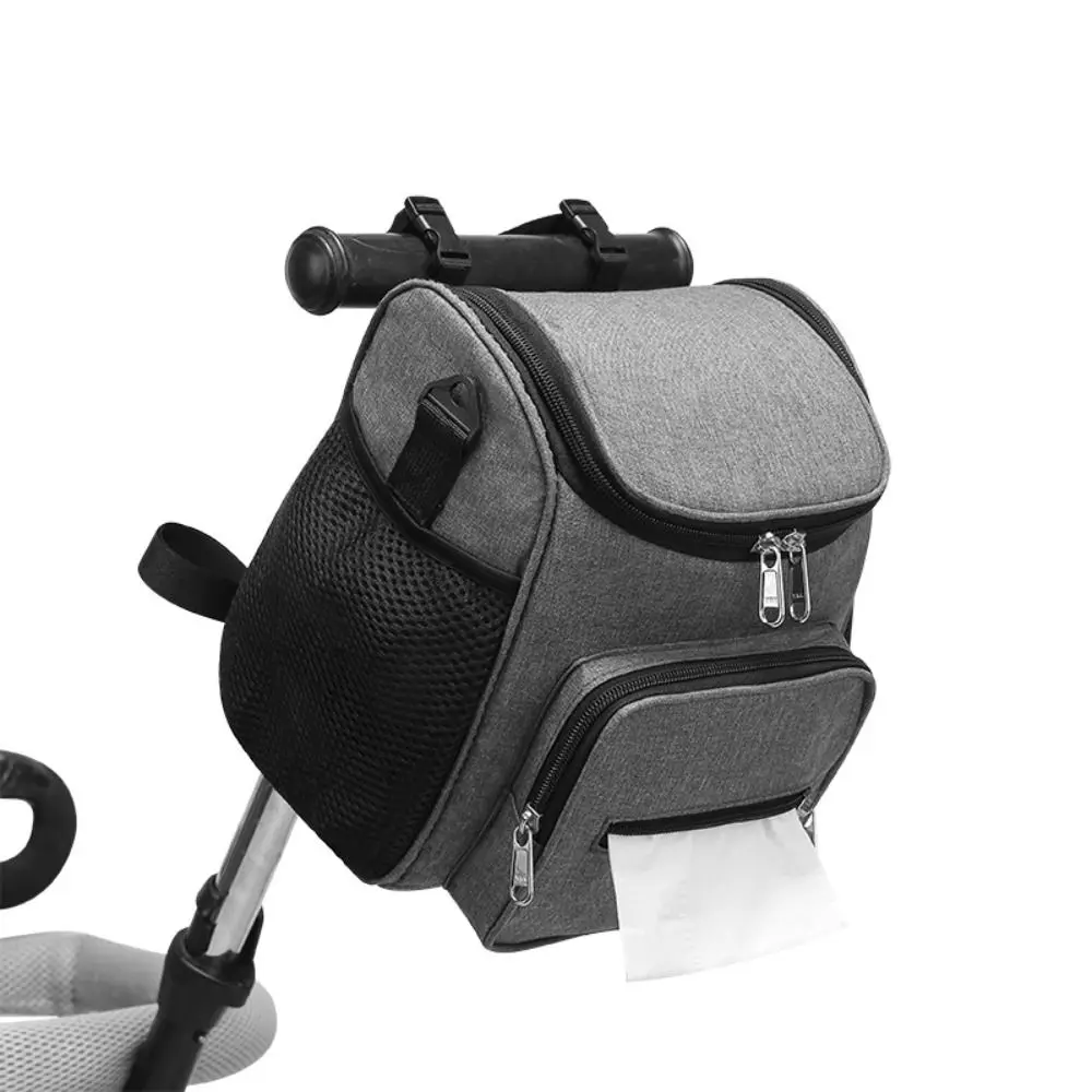 Multi-Pocket Mommy Shoulder Bag Multifunctional Large Capacity Stroller Storage Hanging Bag Strolling Baby Artifact