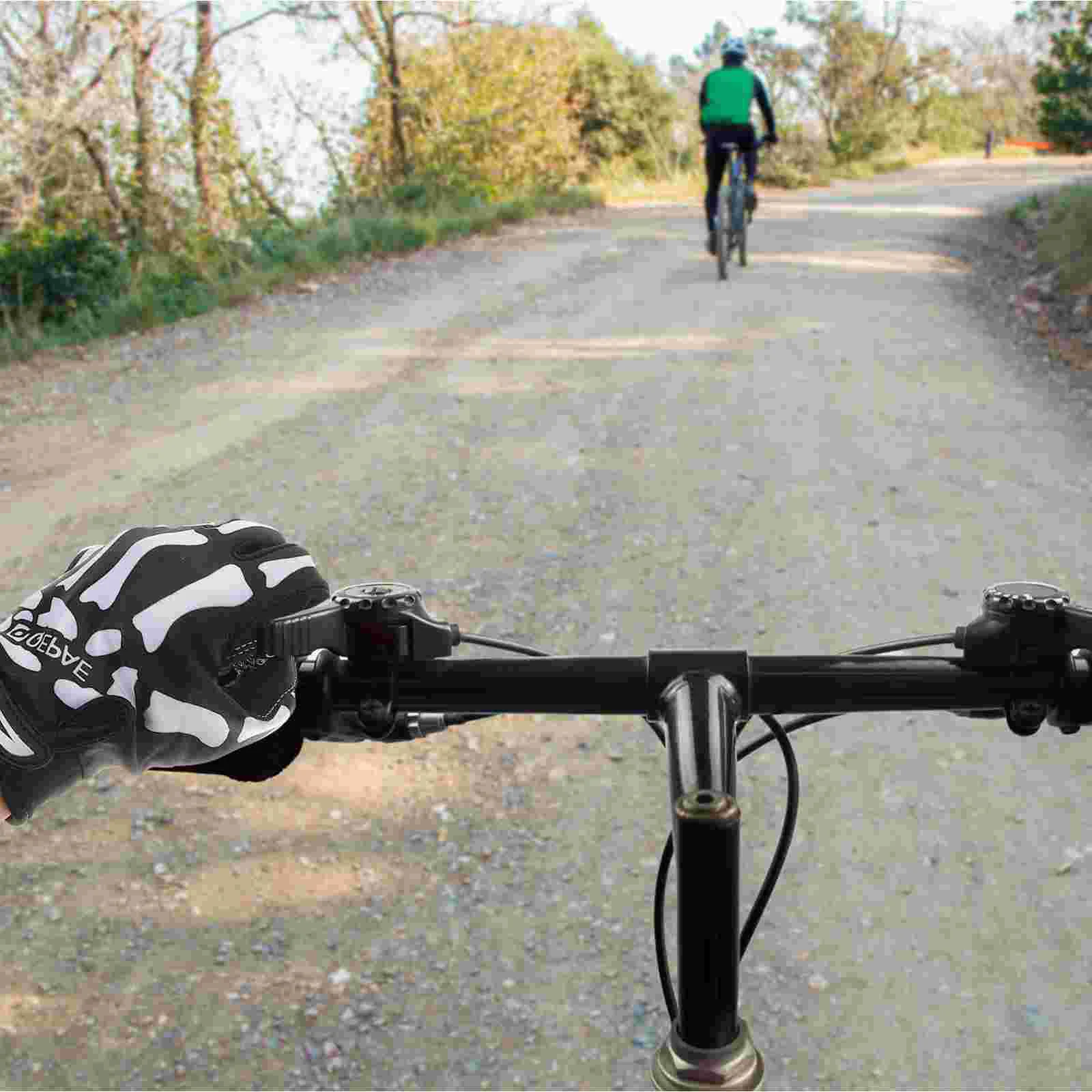 Skull Finger Motorcycle Motorcycle Gloves Scary Adults Cycling Ridding Paw Black Unisex Autumn and Winter