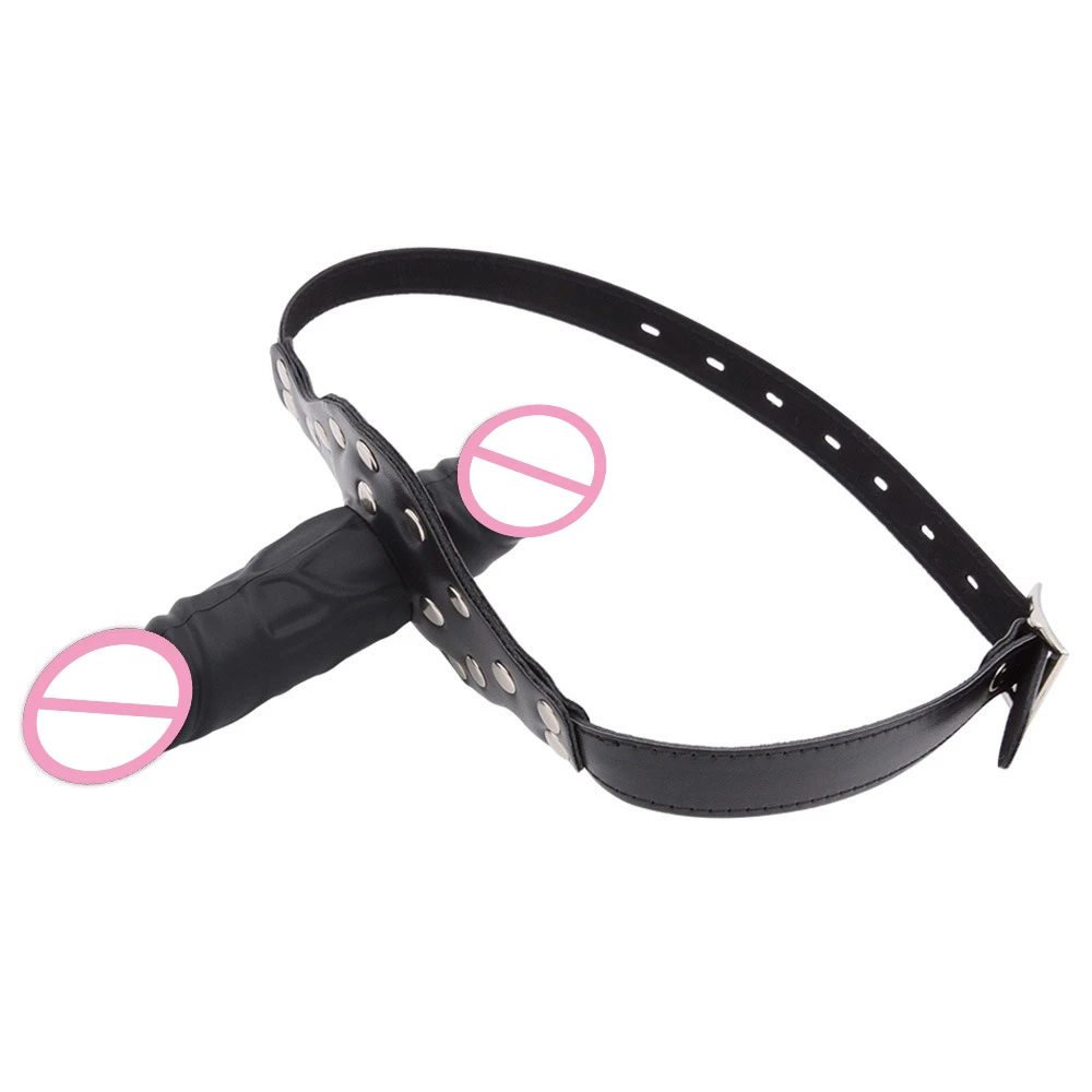 Strapon Dildos Mouth Gag For Women Mouth Plug Artificial Penis Games Oral Blowjob Sex Toys Couples Tool Harness Erotic Product