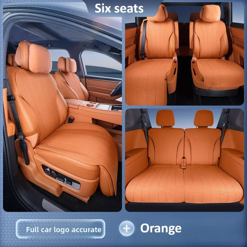 For AITO 8 M8 Car Seat Covers Comfort Breathable Full Surrounded Leather Seat Cushion Car Interior Seat Protector Accessories detail image 5