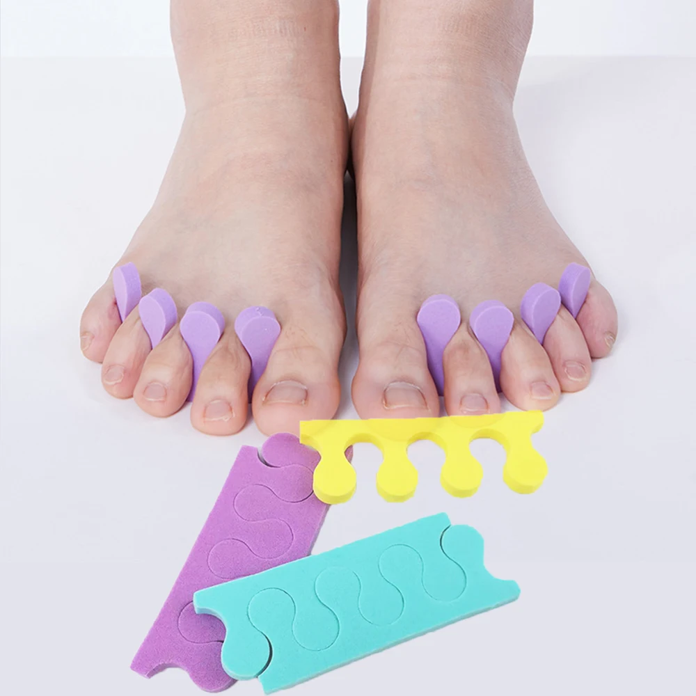 200 Pcs Nail Art Toe Separators Fingers Sponge Soft Foots Care Tool for Pedicure